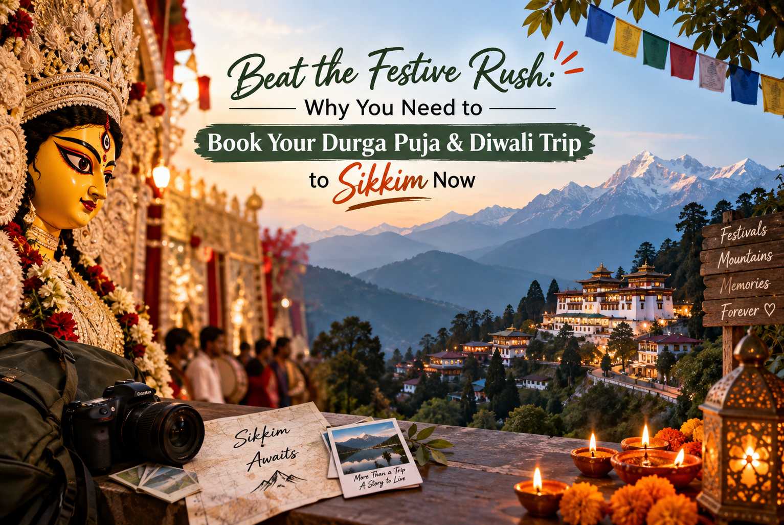 Beat the Festive Rush: Book Your Durga Puja & Diwali Trip to Sikkim Now